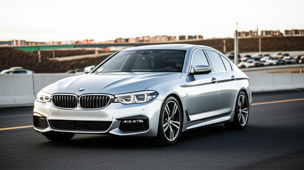 Generate a high-quality, relevant image prompt for an article about: BMW Car Price in Chennai: 8 Ben