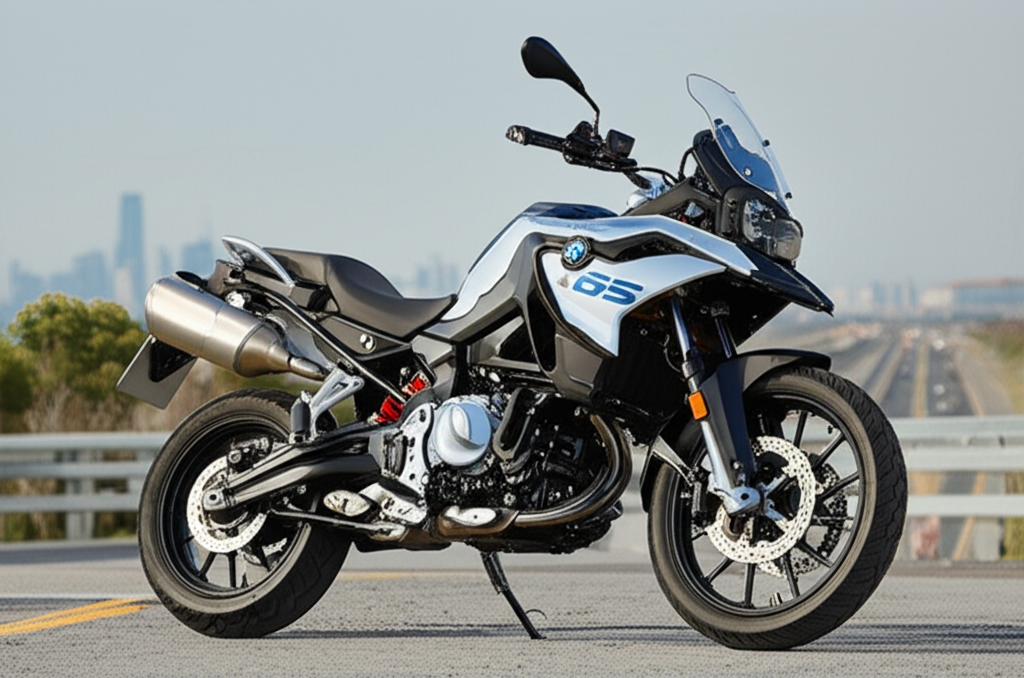 Generate a high-quality, relevant image prompt for an article about: BMW F 750 GS: Top 7 Features
U