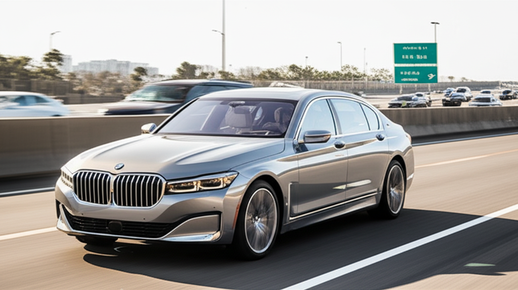 Generate a high-quality, relevant image prompt for an article about: BMW 7 Series Price in Delhi: 6