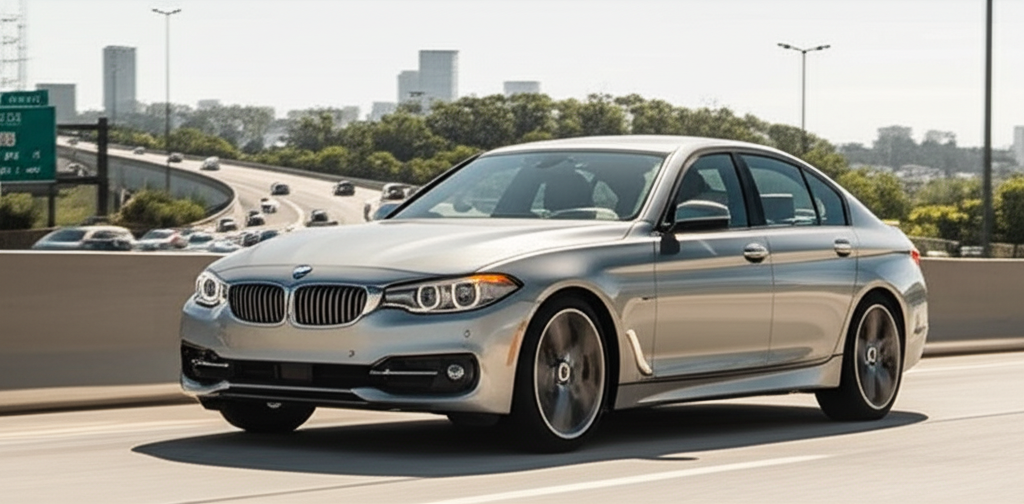 Generate a high-quality, relevant image prompt for an article about: BMW Car Under 25 Lakhs: 7 Amazi