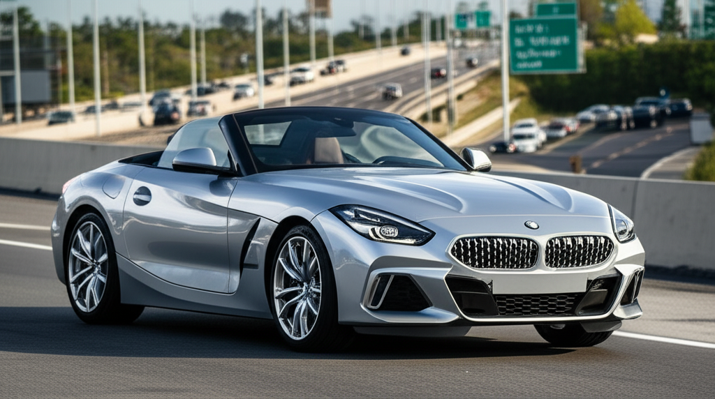 Generate a high-quality, relevant image prompt for an article about: BMW Z4 Price in Bhubaneswar: 7