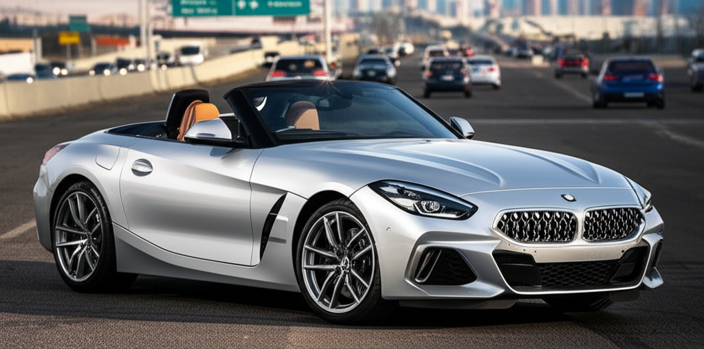 Generate a high-quality, relevant image prompt for an article about: BMW Z4 Price in Bhubaneswar: 7