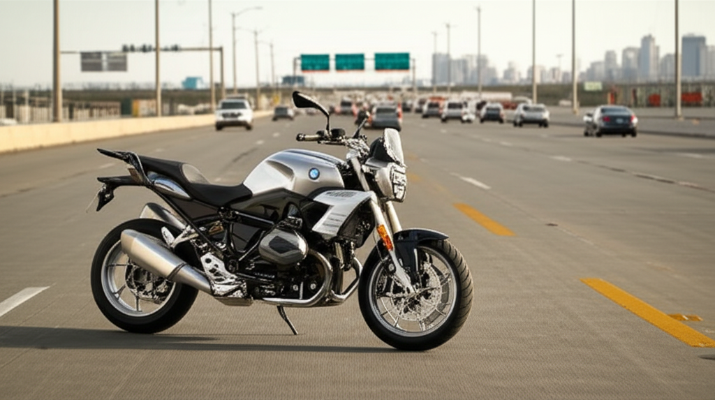 Generate a high-quality, relevant image prompt for an article about: BMW Motorrad EVM Autokraft Koch