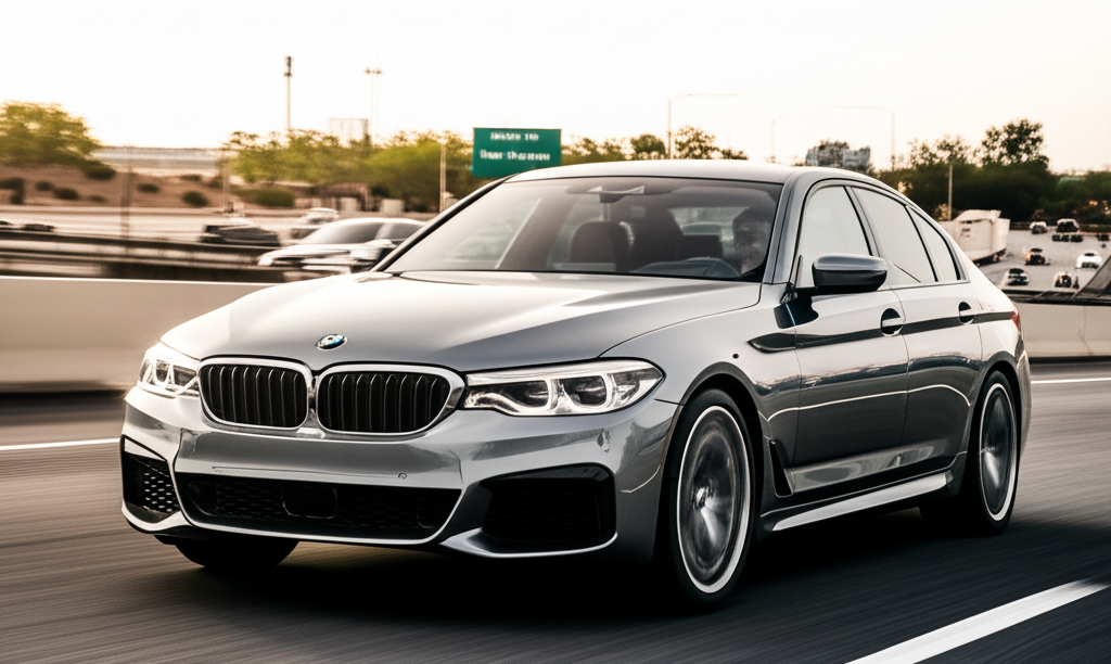 Generate a high-quality, relevant image prompt for an article about: BMW Price in Ahmedabad: 7 Bold