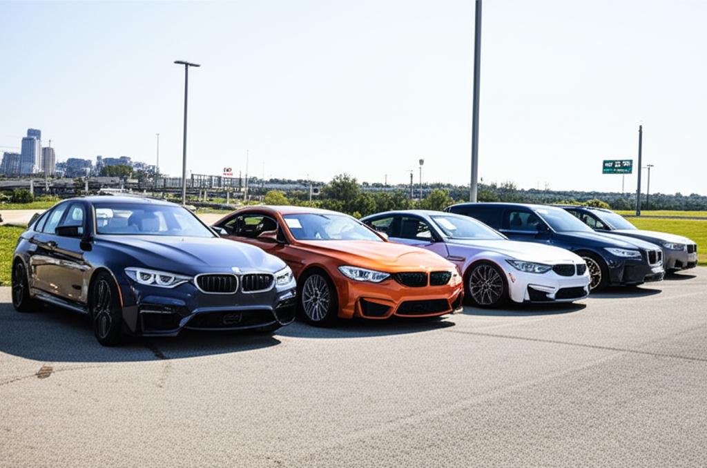 Generate a high-quality, relevant image prompt for an article about: BMW Second Hand Hyderabad: 7 Bo