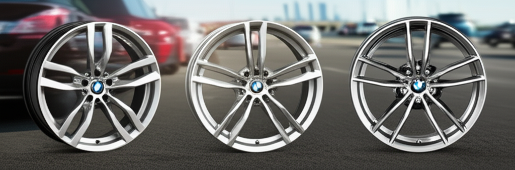 Bmw 5 Series Alloy Wheels: 5 Stylish Buys 3 Generate a high-quality, relevant image prompt for an article about: Bmw 5 Series Alloy Wheels: 5 St