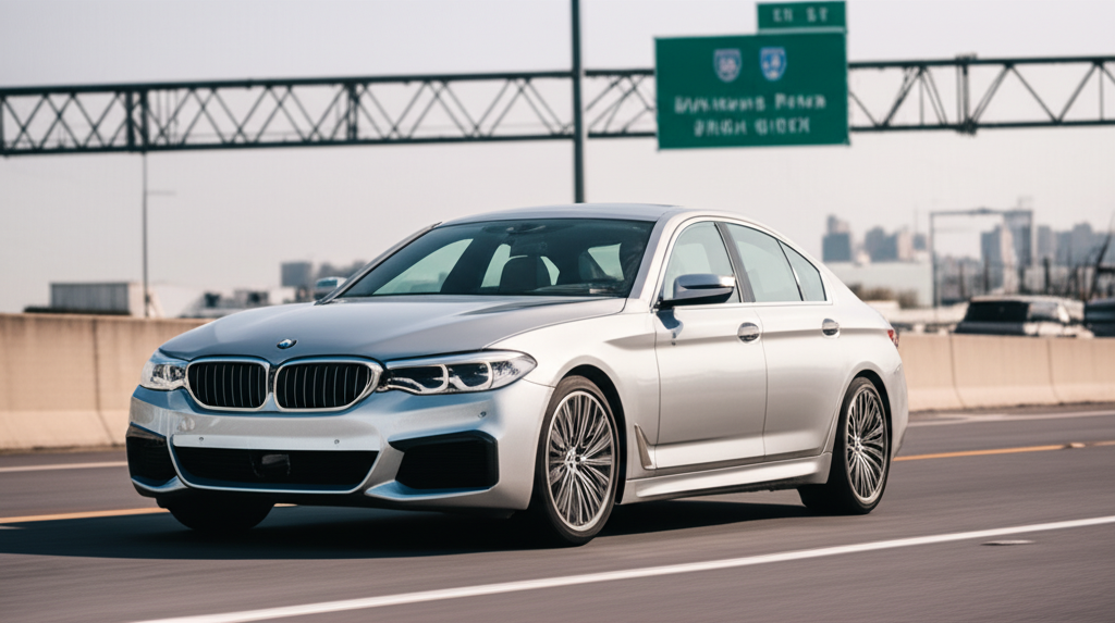 BMW 5 Series On Road Price Delhi: 7 Deals 2 Generate a high-quality, relevant image prompt for an article about: BMW 5 Series On Road Price Delh