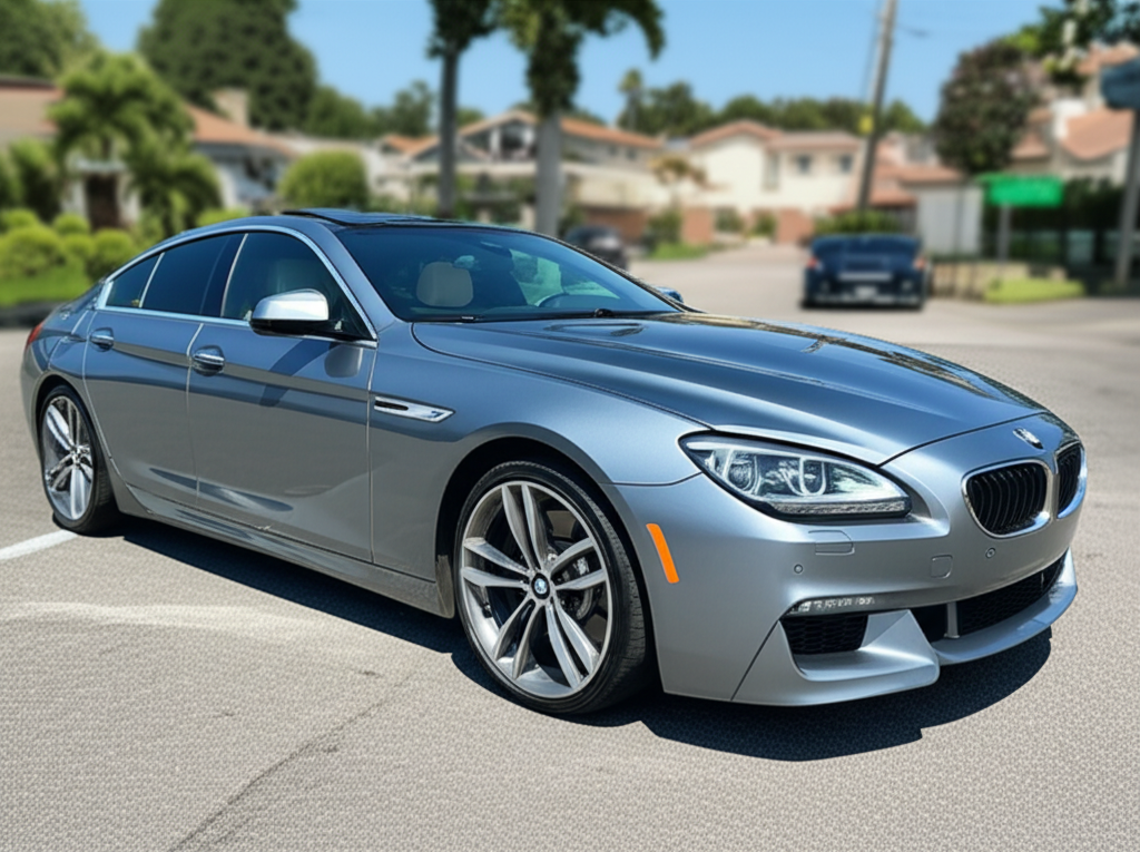 Here's a title that fits your criteria: BMW 6 Series Used Cars: 6 Best Deals 3 Generate a high-quality, relevant image prompt for an article about: Here’s a title that fits your c