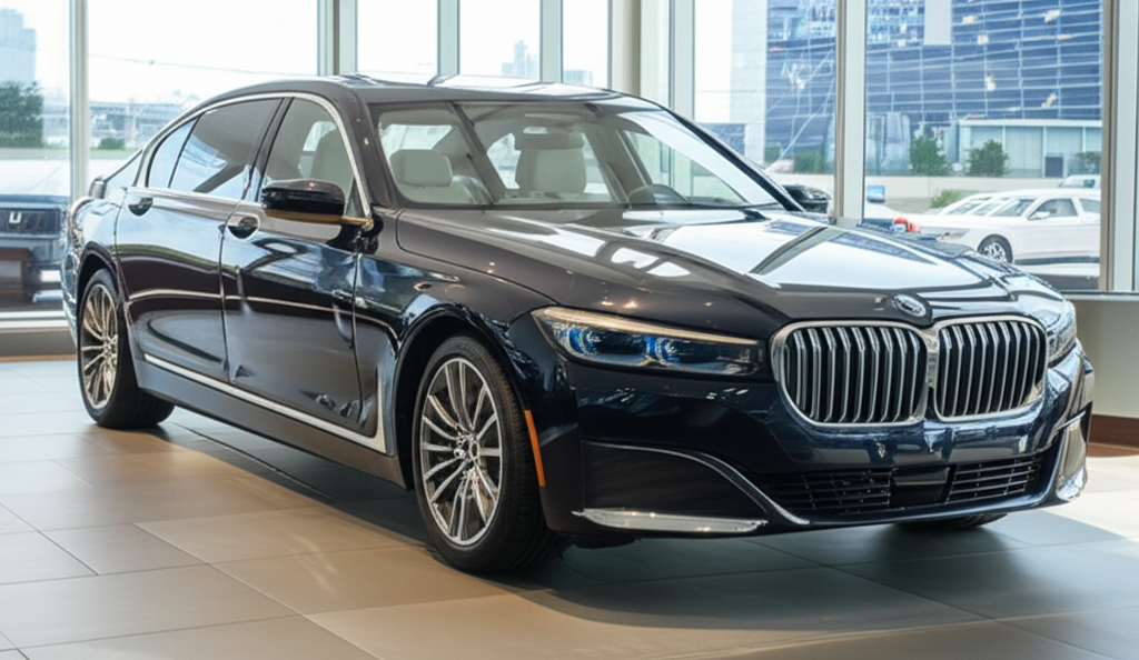Bmw 7 Series 760li Price India: 7 Offers 2 Generate a high-quality, relevant image prompt for an article about: Bmw 7 Series 760li Price India: