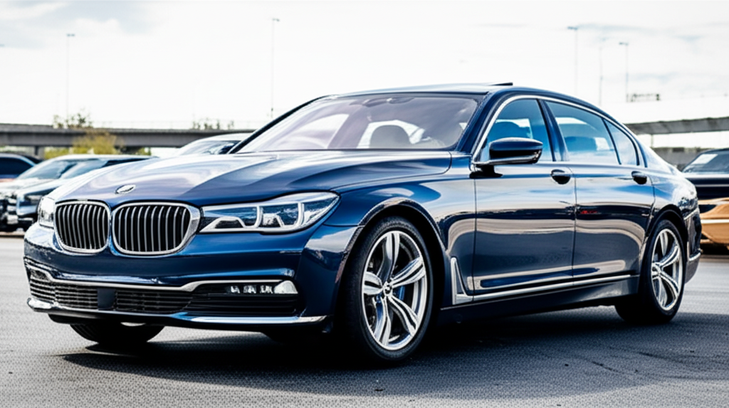 Bmw 7 Series 760li Price India: 7 Offers 3 Generate a high-quality, relevant image prompt for an article about: Bmw 7 Series 760li Price India:
