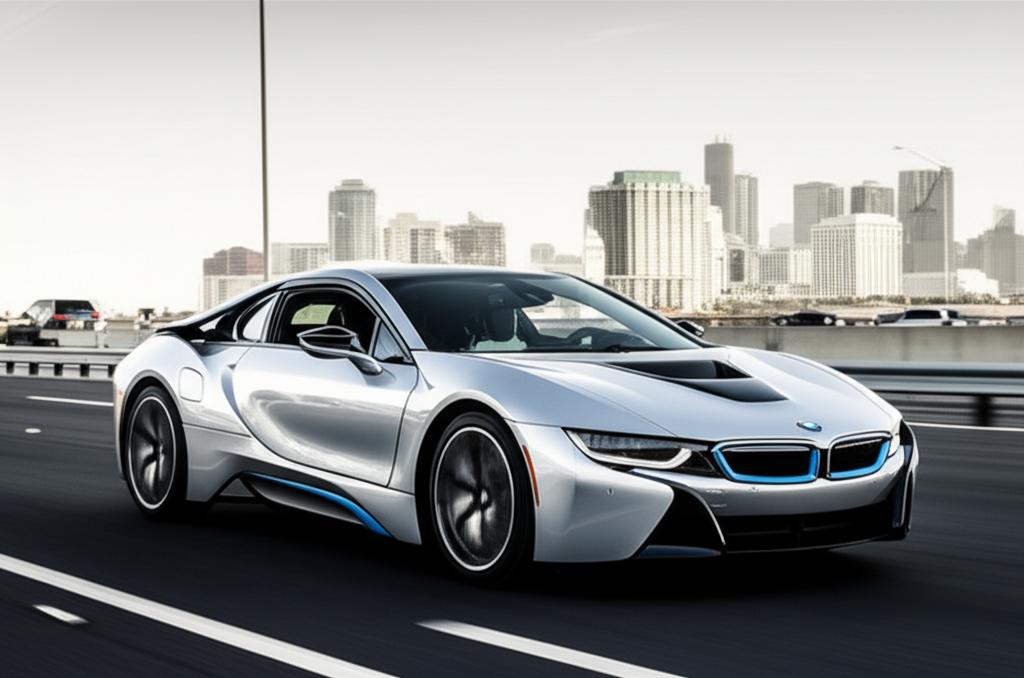 Sachin Tendulkar BMW i8: 6 Stunning Facts 3 Generate a high-quality, relevant image prompt for an article about: Sachin Tendulkar BMW i8: 6 Stun