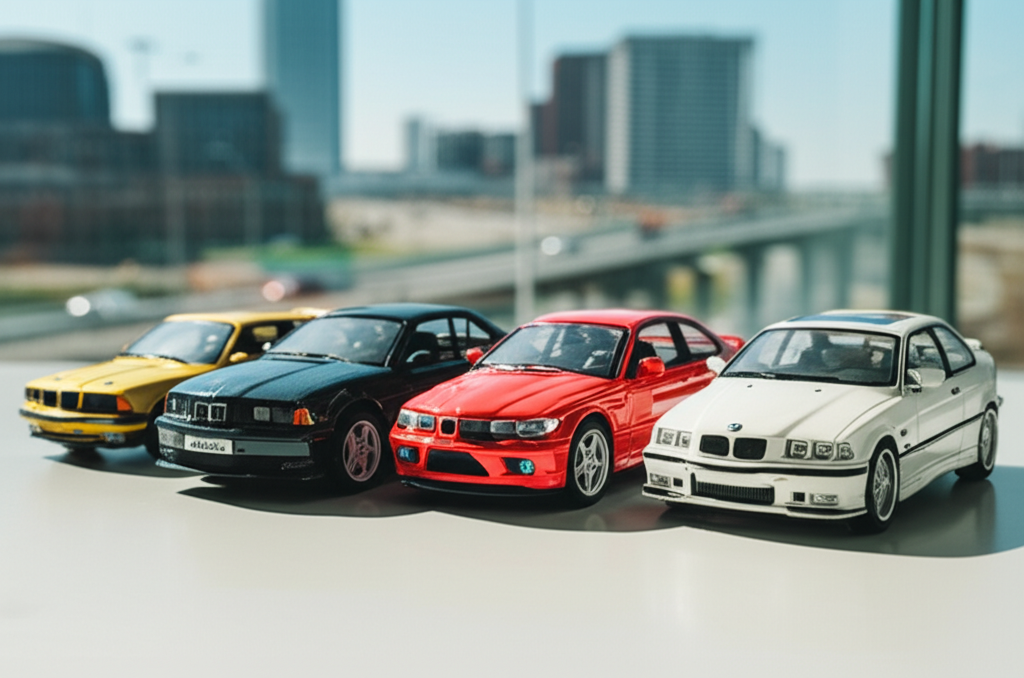 Bmw Diecast Model Cars: 5 Cool Collectibles 2 Generate a high-quality, relevant image prompt for an article about: Bmw Diecast Model Cars: 5 Cool