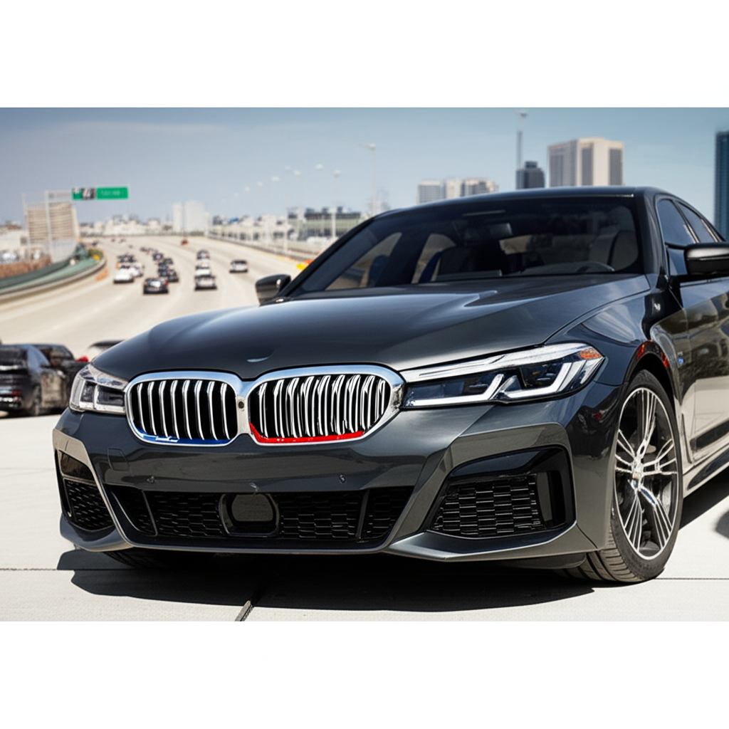 BMW Front Grill Stickers: 6 Must-Have 2 Generate a high-quality, relevant image prompt for an article about: BMW Front Grill Stickers: 6 Mus