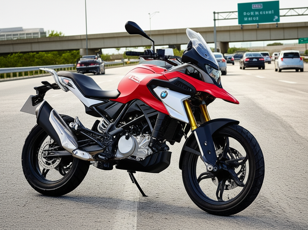 bmw g310gs on road price in hyderabad's 6 Offers 3 Generate a high-quality, relevant image prompt for an article about: bmw g310gs on road price in hyd