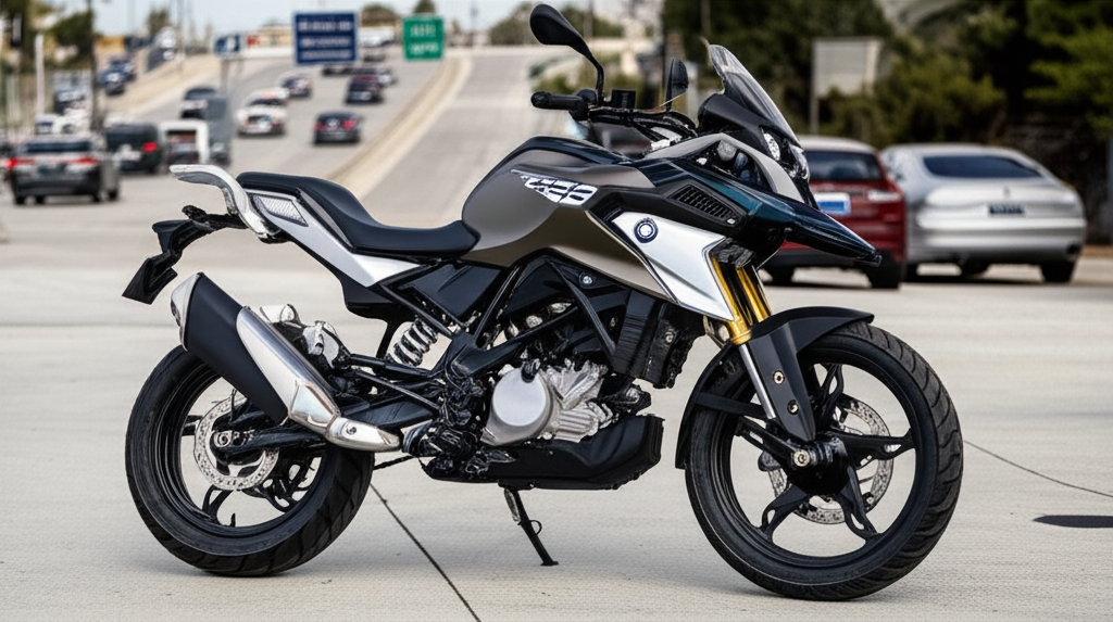 BMW GS 310 Price in Delhi: Grab These 5 Deals! 3 Generate a high-quality, relevant image prompt for an article about: BMW GS 310 Price in Delhi: Grab