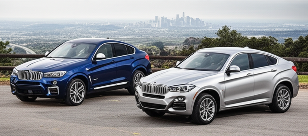 Generate a high-quality, relevant image prompt for an article about: BMW X4 vs X6: 6 Shocking Compar
