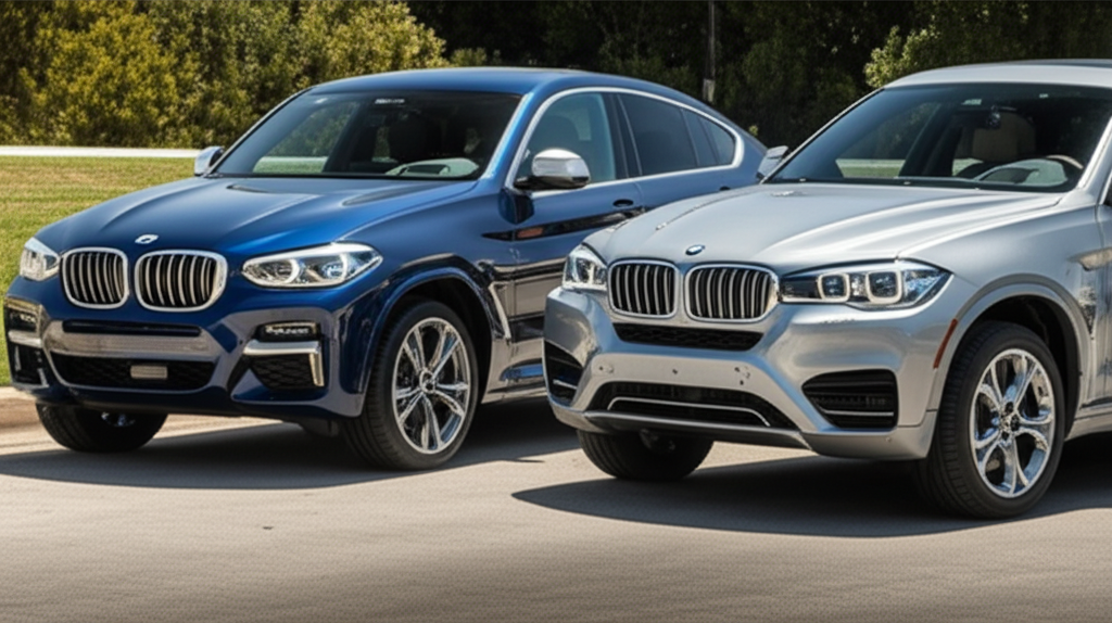 Generate a high-quality, relevant image prompt for an article about: BMW X4 vs X6: 6 Shocking Compar
