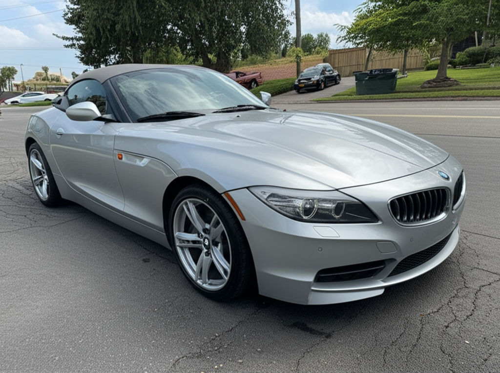 Bmw Z4 Used Car In India: 5 Offers 2 Generate a high-quality, relevant image prompt for an article about: Bmw Z4 Used Car In India: 5 Off