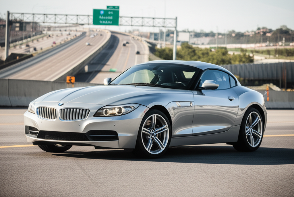 BMW Z4 Used Cars For: 6 Stunning Deals 2 Generate a high-quality, relevant image prompt for an article about: BMW Z4 Used Cars For: 6 Stunnin