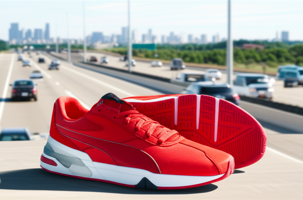 Puma BMW Shoes Red: 6 Mind-Blowing Offers 2 Generate a high-quality, relevant image prompt for an article about: Puma BMW Shoes Red: 6 Mind-Blow
