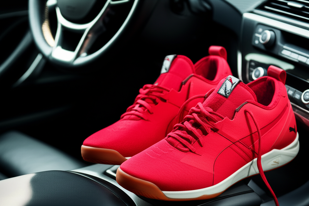 Puma BMW Shoes Red: 6 Mind-Blowing Offers 3 Generate a high-quality, relevant image prompt for an article about: Puma BMW Shoes Red: 6 Mind-Blow