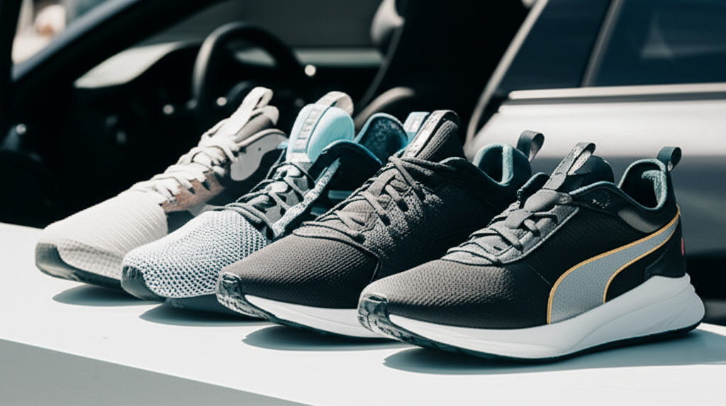 Puma BMW Shoes Under 3000: 5 Deals 2 Generate a high-quality, relevant image prompt for an article about: Puma BMW Shoes Under 3000: 5 De