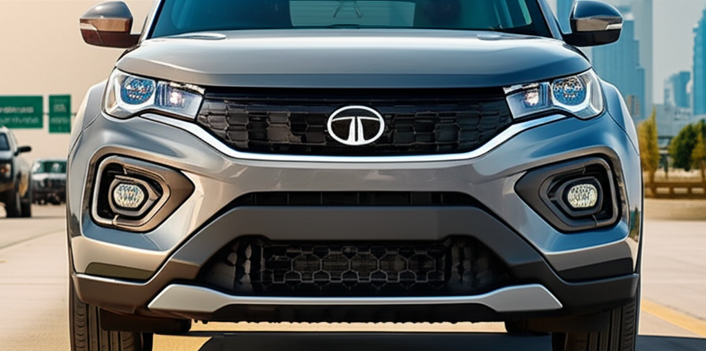 Generate a high-quality, relevant image prompt for an article about: Tata Nexon Front Bumper Deals
