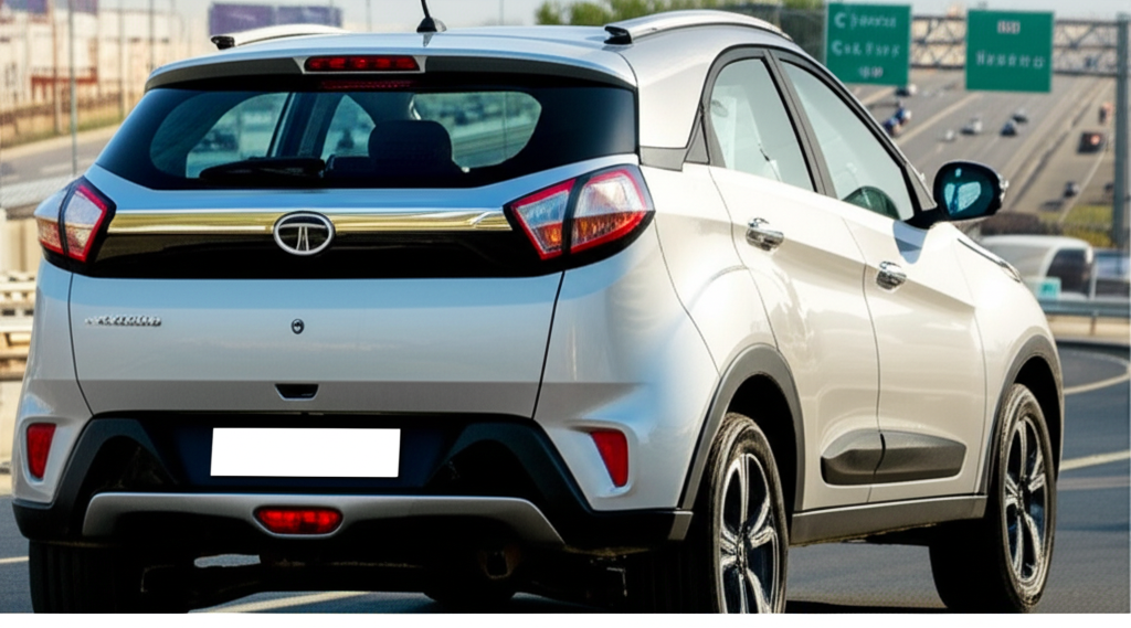 Generate a high-quality, relevant image prompt for an article about: Tata Nexon Back Bumper Price: 5