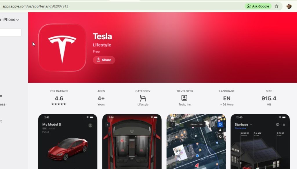 Tesla App Store