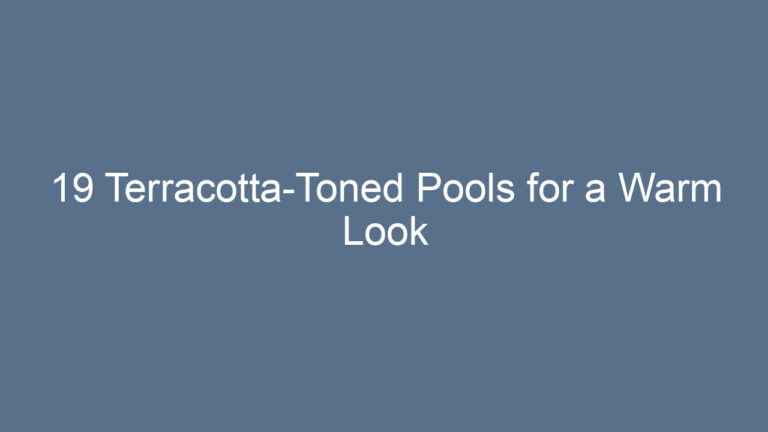 19 Terracotta-Toned Pools for a Warm Look