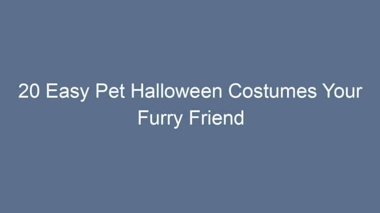 20 Easy Pet Halloween Costumes Your Furry Friend Will Love