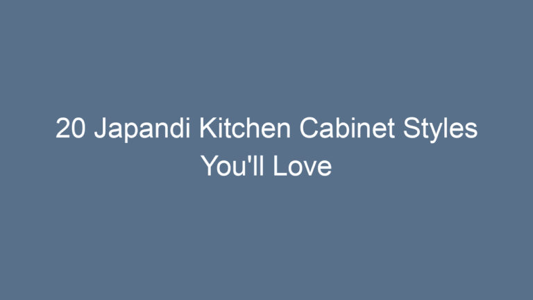 20 Japandi Kitchen Cabinet Styles You’ll Love