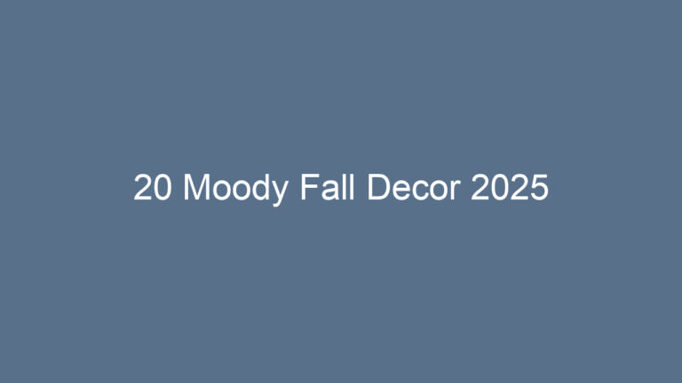 20 Moody Fall Decor 2025