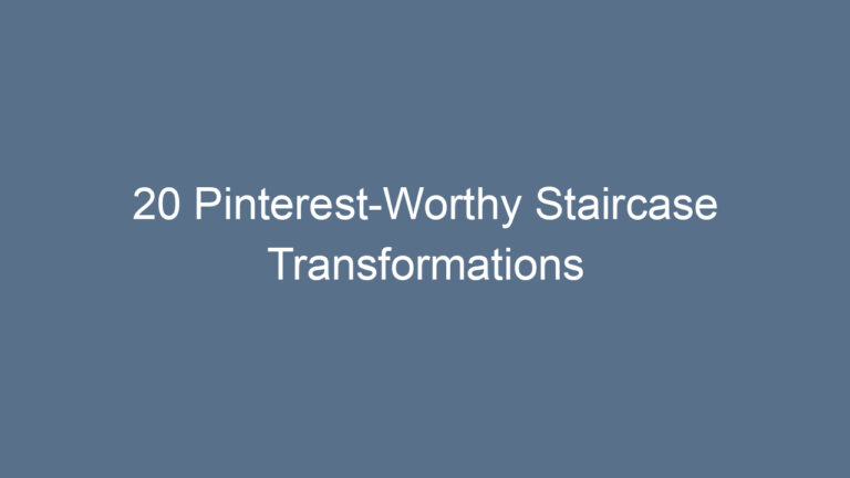 20 Pinterest-Worthy Staircase Transformations