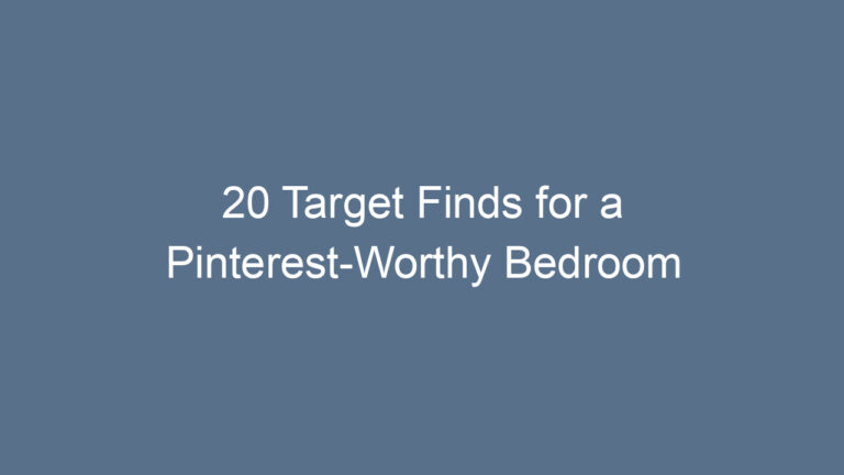 20 Target Finds for a Pinterest-Worthy Bedroom