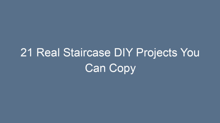 21 Real Staircase DIY Projects You Can Copy