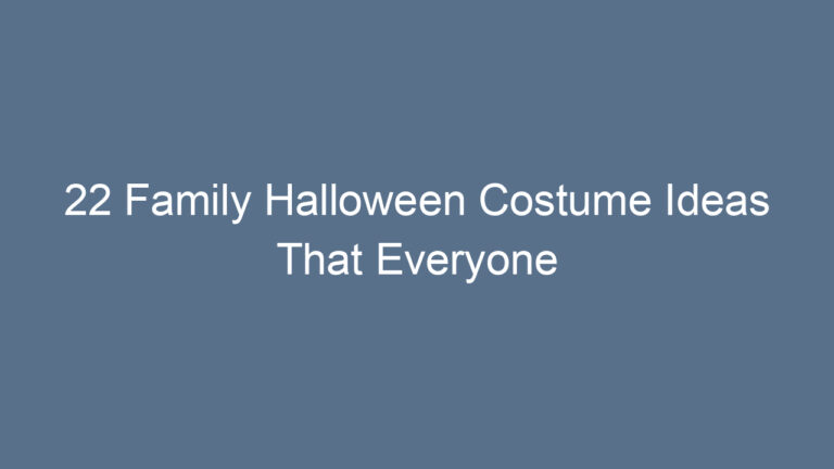 22 Family Halloween Costume Ideas That Everyone Will Love