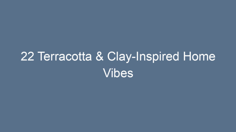 22 Terracotta & Clay-Inspired Home Vibes