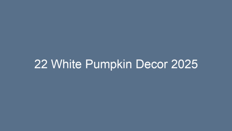 22 White Pumpkin Decor 2025