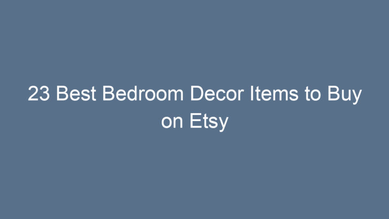 23 Best Bedroom Decor Items to Buy on Etsy
