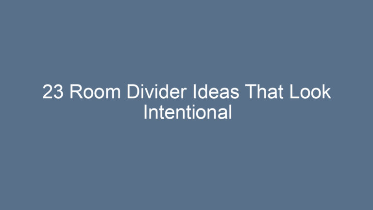 23 Room Divider Ideas That Look Intentional