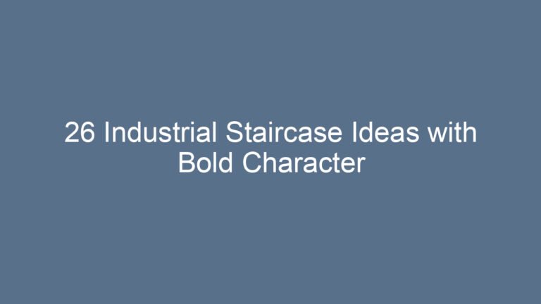 26 Industrial Staircase Ideas with Bold Character