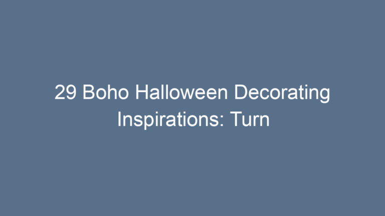 29 Boho Halloween Decorating Inspirations: Turn Spooky into Soulful Magic