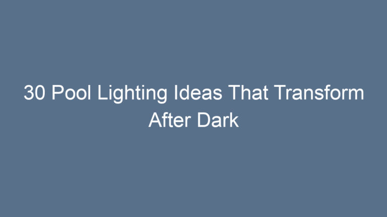 30 Pool Lighting Ideas That Transform After Dark
