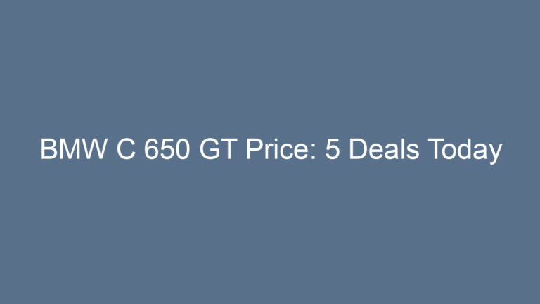 BMW C 650 GT Price: 5 Deals Today