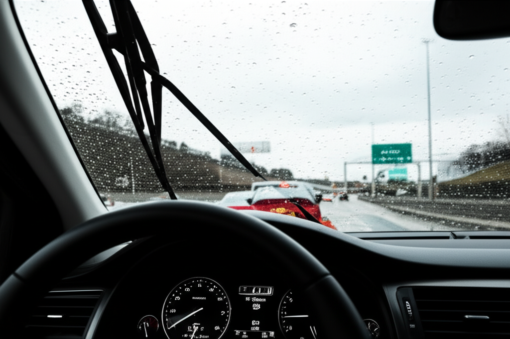 Generate a high-quality, relevant image prompt for an article about: 5 Rain Sensing Automatic Car Wi