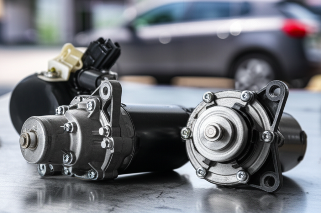 5 Powerful Car Wiper Motor Specifications Explained 3 Generate a high-quality, relevant image prompt for an article about: 5 Powerful Car Wiper Motor Spec