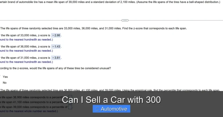 Can I Sell a Car with 300