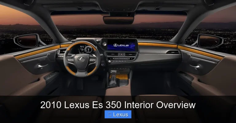 2010 Lexus Es 350 Interior Overview