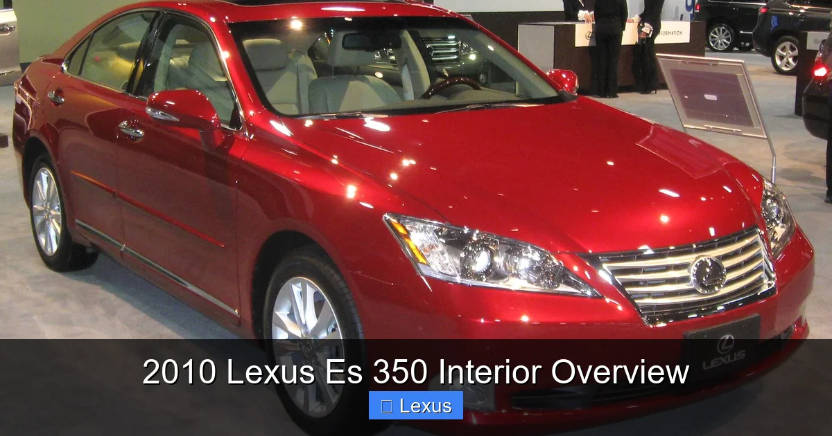 2010 Lexus Es 350 Interior Overview